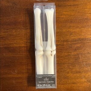 Ashland Ivory Bone-Shaped Taper Candles